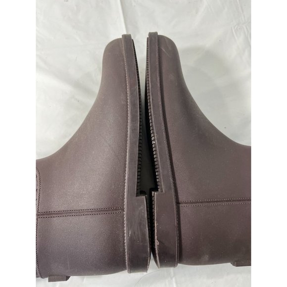 Authentic Gucci Vintage GG Monogram Rain Boots Brown Size 6 - Picture 10 of 16